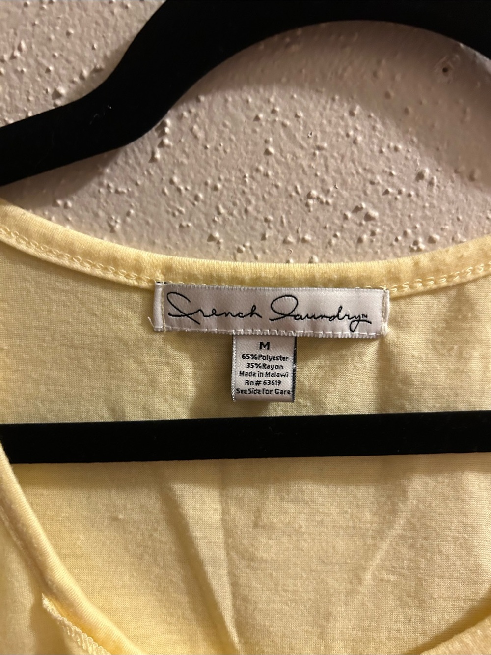 French Laundry Yellow Ruffle-Front Tank - Picture 2 of 4